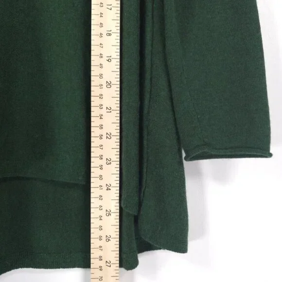 EILEEN FISHER MERINO WOOL Blend Turtleneck Long Sleeve Tunic Top Size XS/TP - Picture 7 of 8